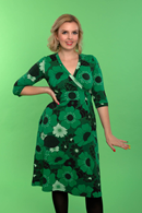 Vera dress 1960 mörkgrön