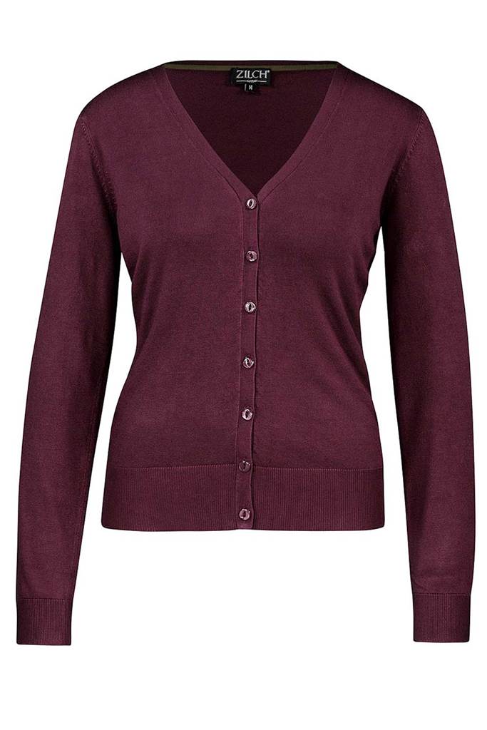Bamboo cardigan Bourgondy
