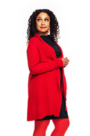 Blusbar long cardigan Chili Red
