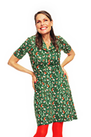 Monica dress Vinterskog grön