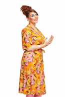 Josefine klänning Illusion Orange