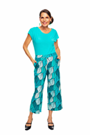 Molly trousers Blad Turkos