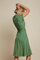 Darcy dress Brazza Jasper green