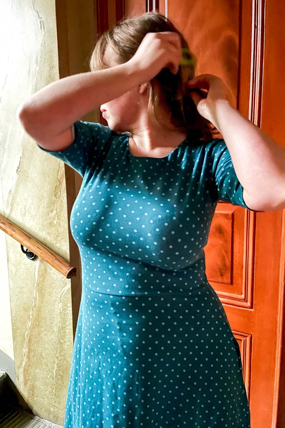 Kamilla dress Prick petrol