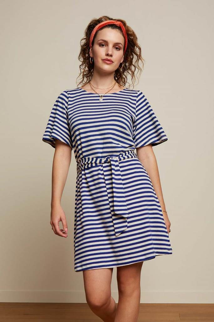 Lizzy dress Chopito Stripe blue