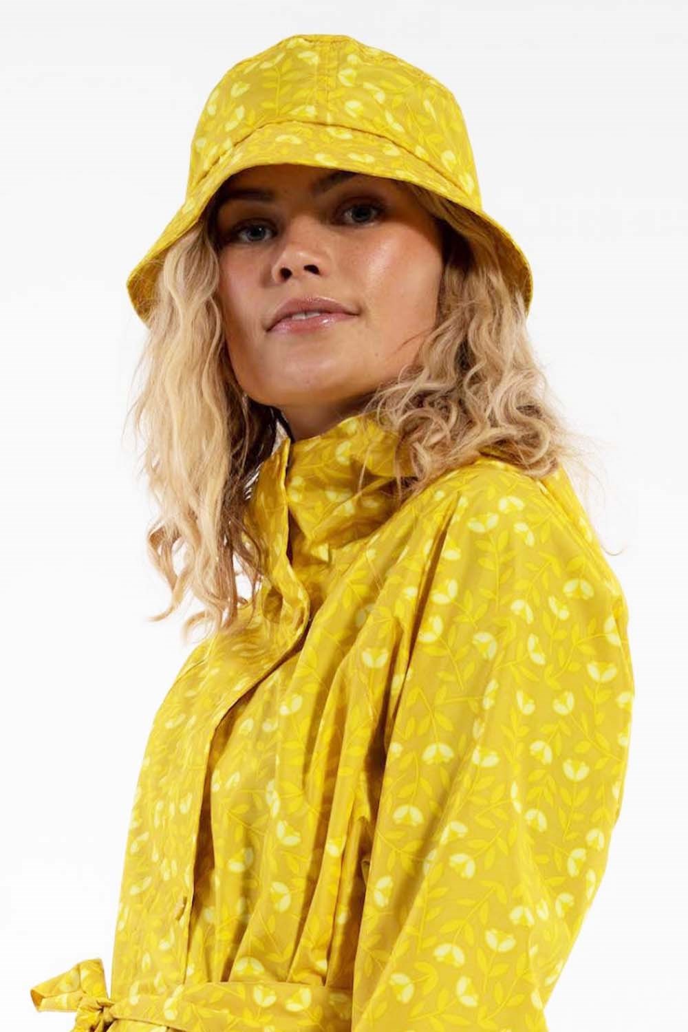 Danebucket rain hat dark yellow Fleurie