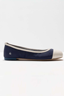 Ballerinaskor Blue-Cream
