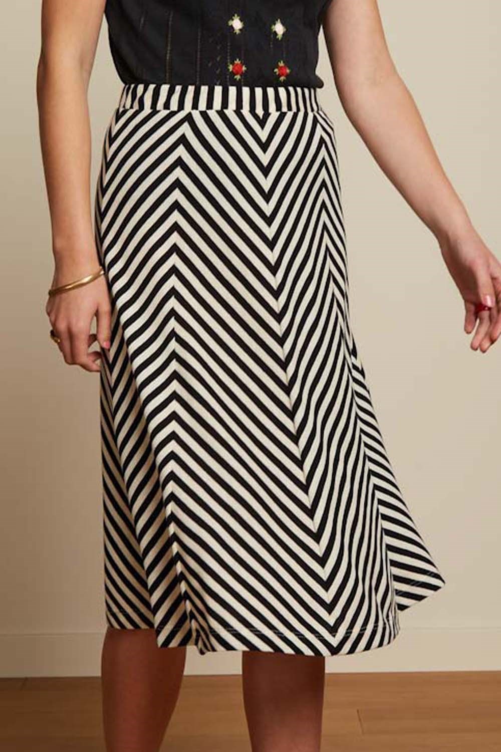 Juno skirt Chopito Stripe black