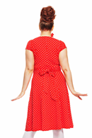 Hilda klänning Dot Röd