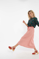 Danespresso skirt Bright Red/Chalk