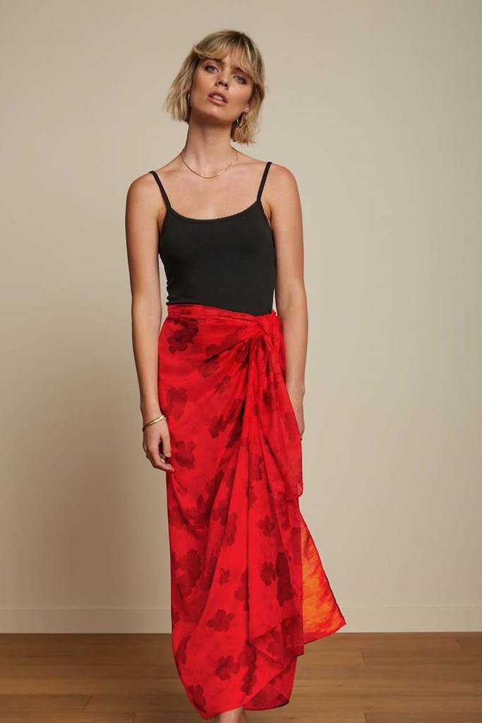 Sarong/Pareo Marlow Fiery red