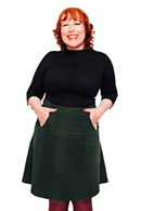 Sonja skirt Manchester Mörkgrön