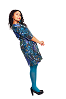 Olivia klänning Framtid blå