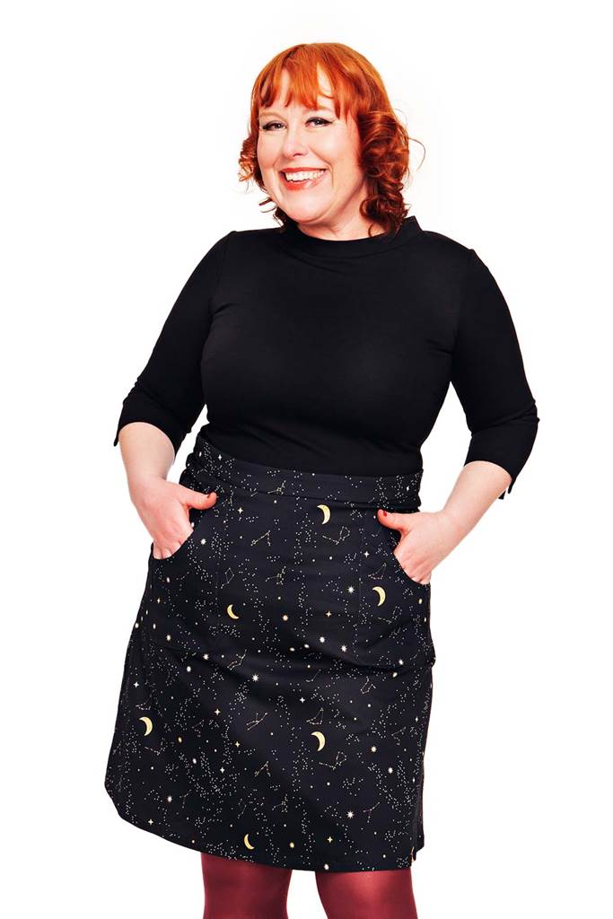 Sonja kjol Astrologi svart