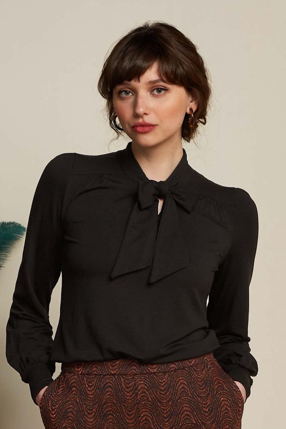 Amalia top Ecovero Black