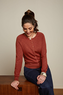 Droplet cardigan Henna Red
