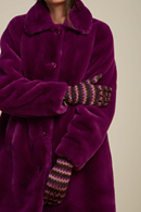 zigzag glove Caspia purple