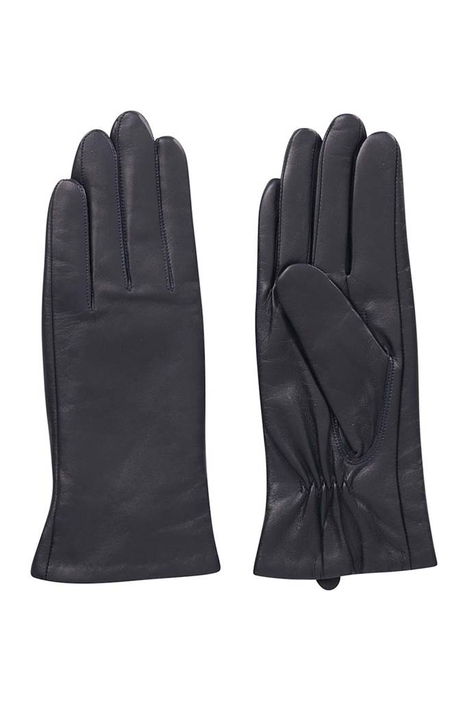 Leather gloves Navy
