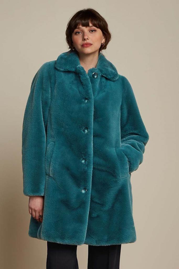 Anais lång kappa Philly Sea Blue
