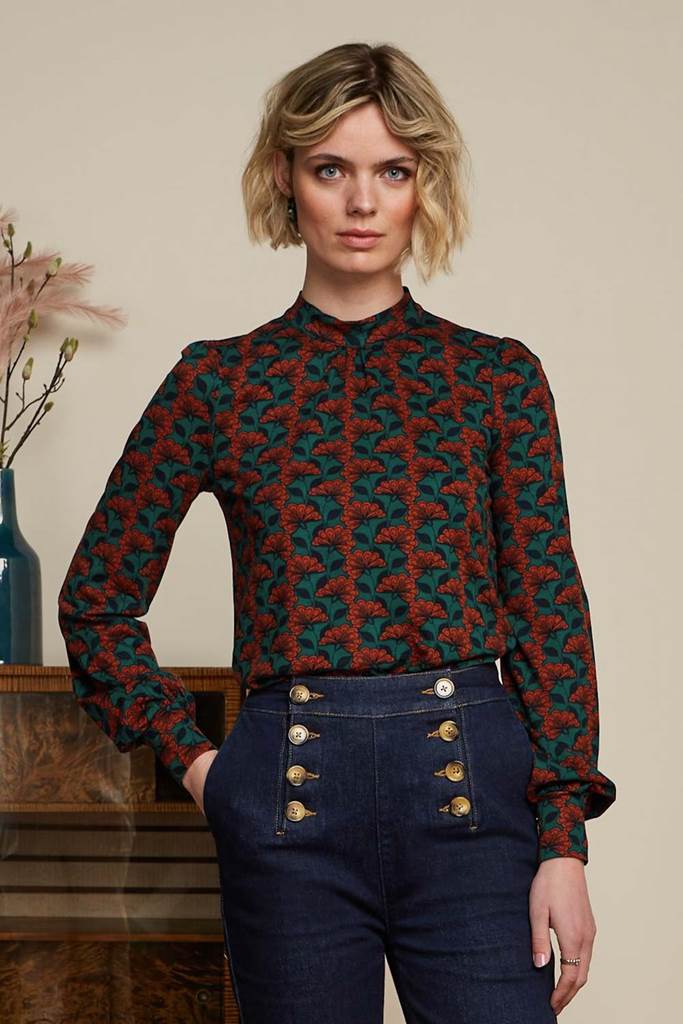 Phoebe top Noushh pine green