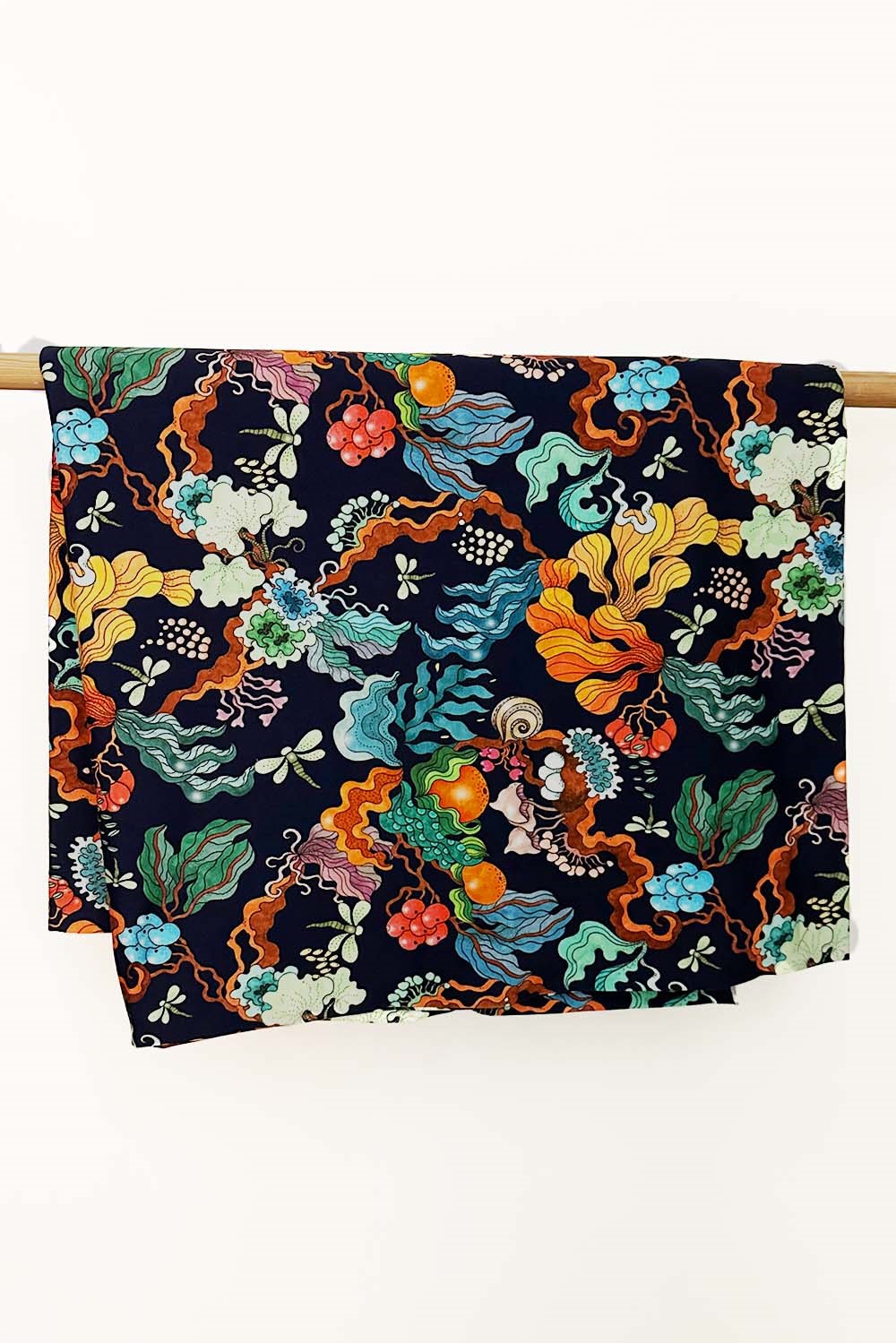 Organic cotton jersey Evighet Blå