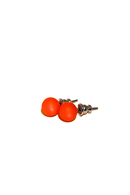 Earrings resin Pluppar orange