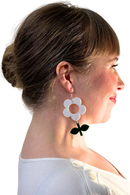 Earrings Flora Vitsippa/Gran stor