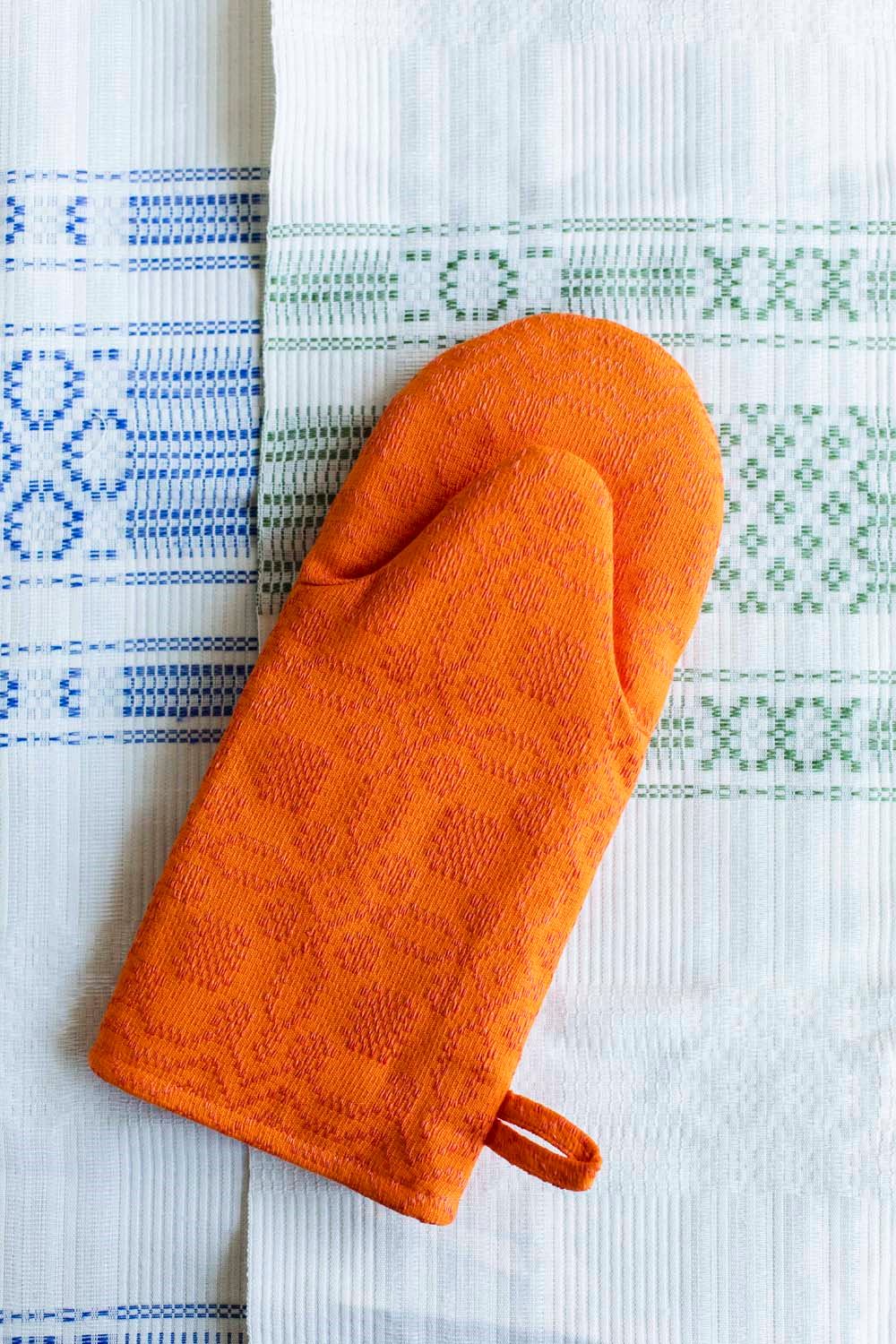 Oven Glove, Tällbergskrus, Orange