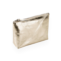 Leather Wash Bag, Gold