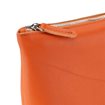 Kosmetiktasche aus Leder, Orange