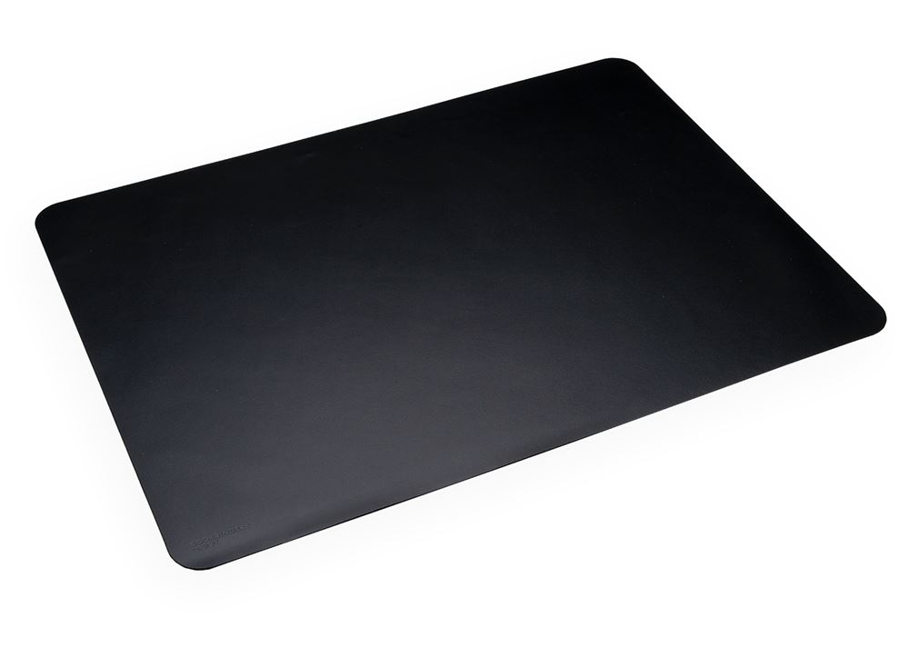 Leather Deskpad, Rollable, Black