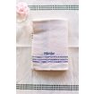 Tea Towel, Daladräll, unbleached-blue embroidery HÄNDER