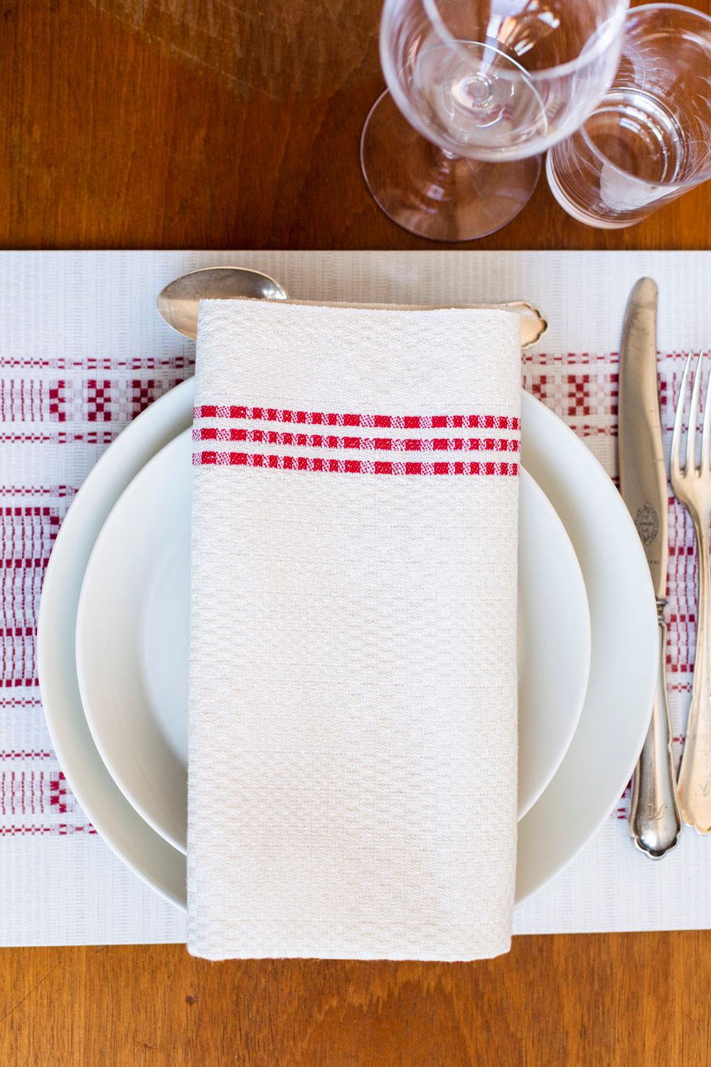 Napkin, Daladräll, Red