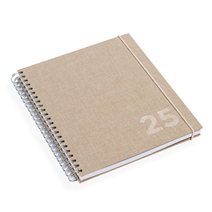 Calendar Spiral Bound 2025, Sand Brown