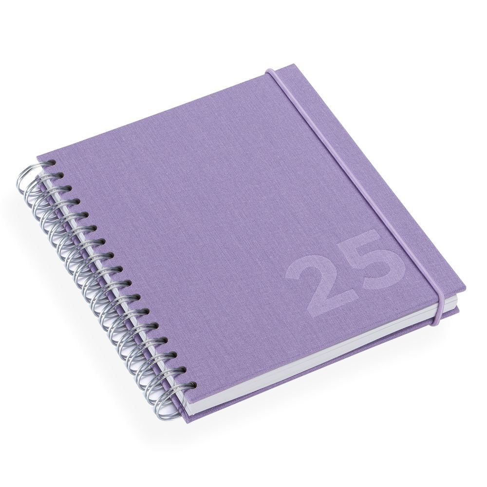 Spiralbunden kalender 2025, Lavendel