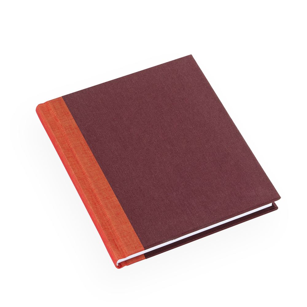 Carnet toilé A6+, chestnut
