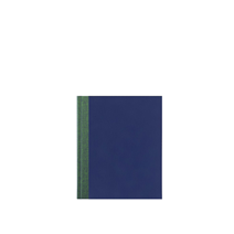 Carnet toilé A6+, Green/Royal Blue