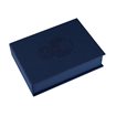 Box cloth/paper A5 Smoke blue von Sydow släktvapen prägling BLIND