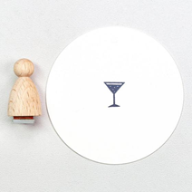 Stämpel Cocktail Glas