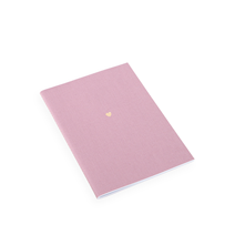Notebook Stitched, Dusty Pink, Little heart