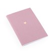 Notebook Stitched, Dusty Pink, Little heart