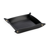 Ablage aus Leder, Black