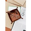 Ablage aus Leder, Cognac