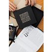 Ablage aus Leder, Navy