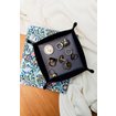 Ablage aus Leder, Navy