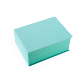 Vävklädd Box, Kristallblå