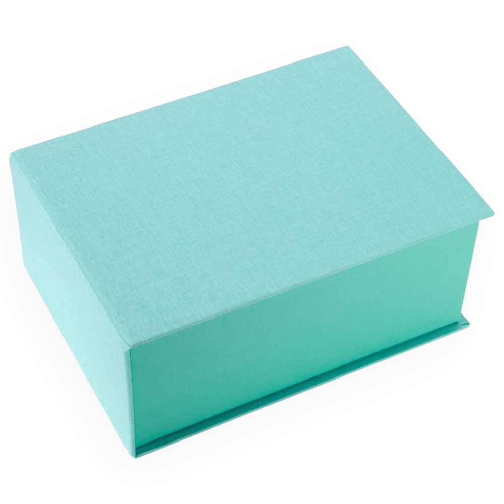 Vävklädd Box, Kristallblå