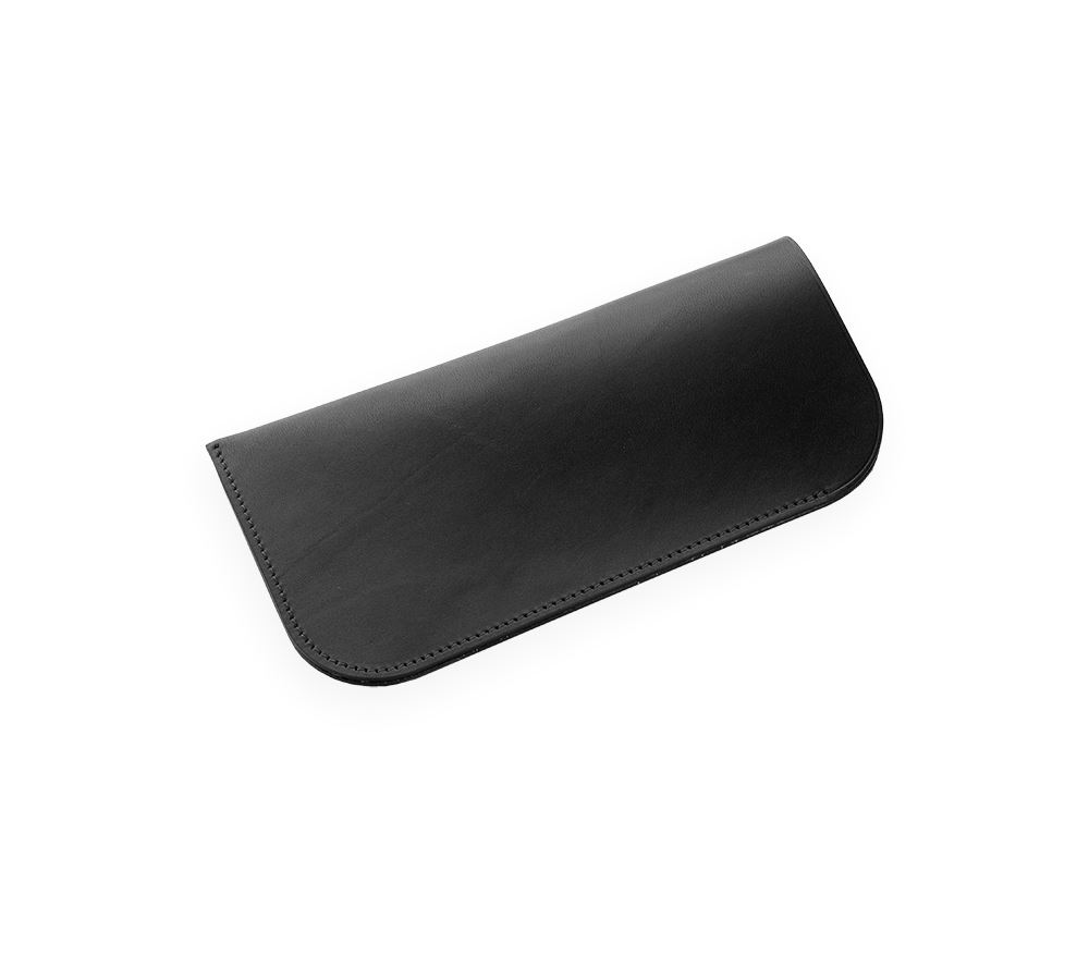 Leather Glasses Case, Black