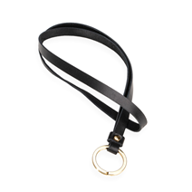 Schlüsselanhänger aus Leder, Black