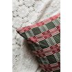 Cushion, Munkabälte, Green/Red